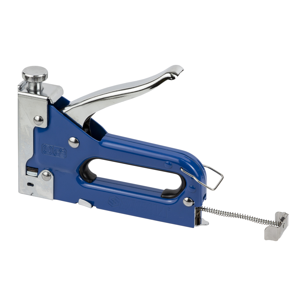 Степлер Sigma з регулятором для скоб синій 4-14 мм