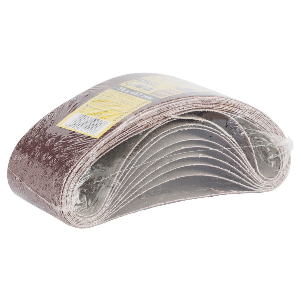 Стрічка шліфувальна Sigma нескінченна 75 х 457 мм P100 (10 шт)