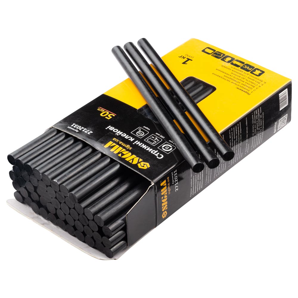 Стрижні клейові Sigma Ø11.2 х 200 мм 1 кг (чорні)