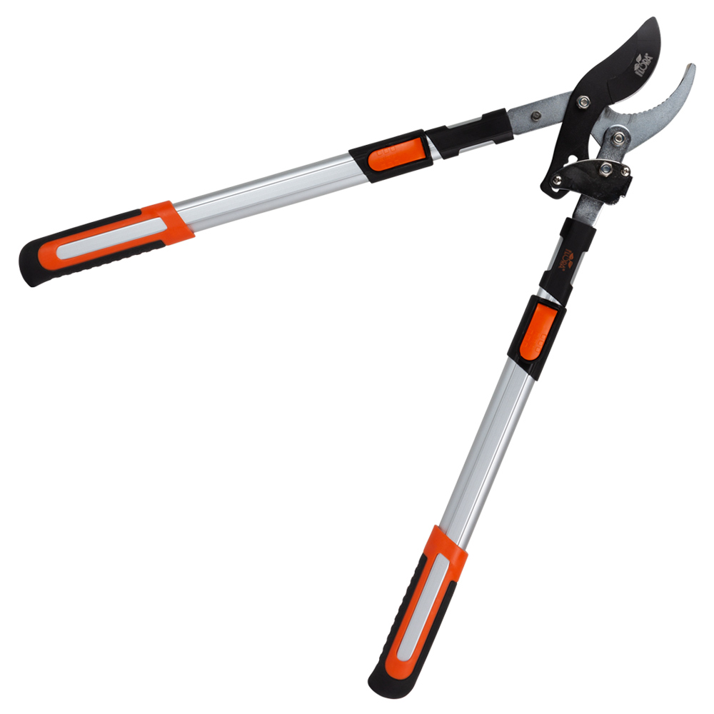 Сучкоріз Flora площинний телескопічний храповий алюмінієві рукоятки 700-874 мм