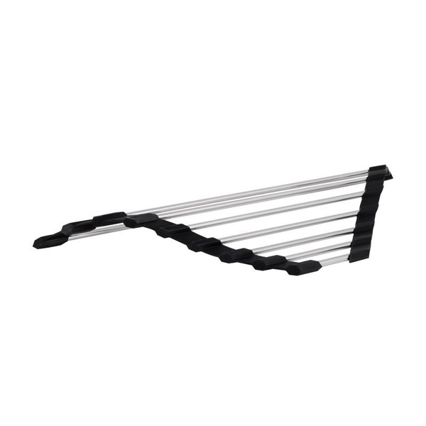 Сушарка на кухонну мийку кутова Lidz Acsis LA16 Black, кругла основа, для посуду 430 х 175 мм (LDACSLA16BLM49769)