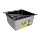 Сушарка на кухонну мийку кутова Lidz Acsis LA16 Black, кругла основа, для посуду 430 х 175 мм (LDACSLA16BLM49769)