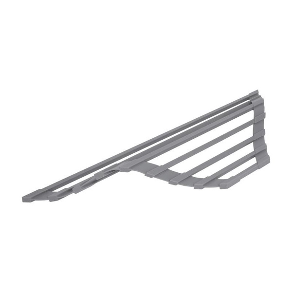 Сушарка на кухонну мийку кутова Lidz Acsis LA17 Gray, квадратна основа, для посуду 430 х 175 мм (LDACSLA17GRA49770)