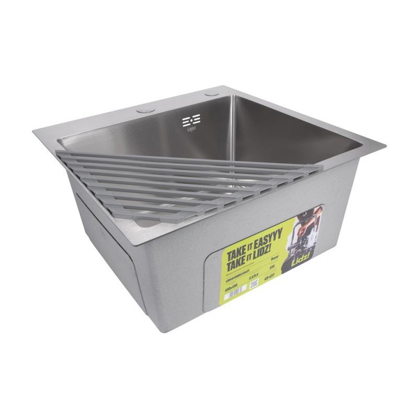 Сушарка на кухонну мийку кутова Lidz Acsis LA17 Gray, квадратна основа, для посуду 430 х 175 мм (LDACSLA17GRA49770)