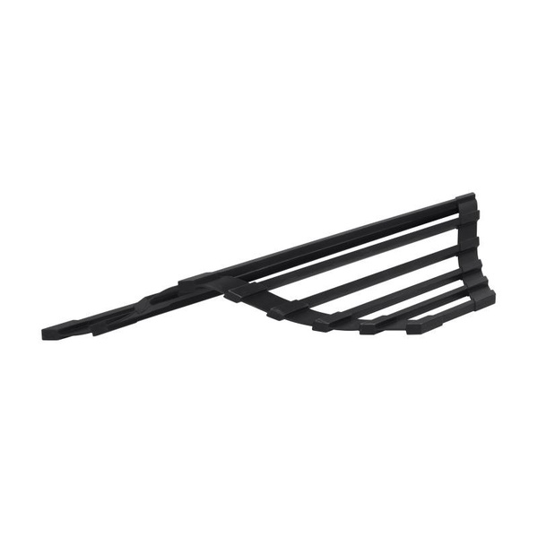 Сушарка на кухонну мийку кутова Lidz Acsis LA18 Black, квадратна основа, для посуду 430 х 175 мм (LDACSLA18BLM49771)