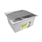 Сушарка на кухонну мийку Lidz Acsis LA03 Gray, квадратна основа, для посуду 430 х 216 мм (LDACSLA03GRA49761)