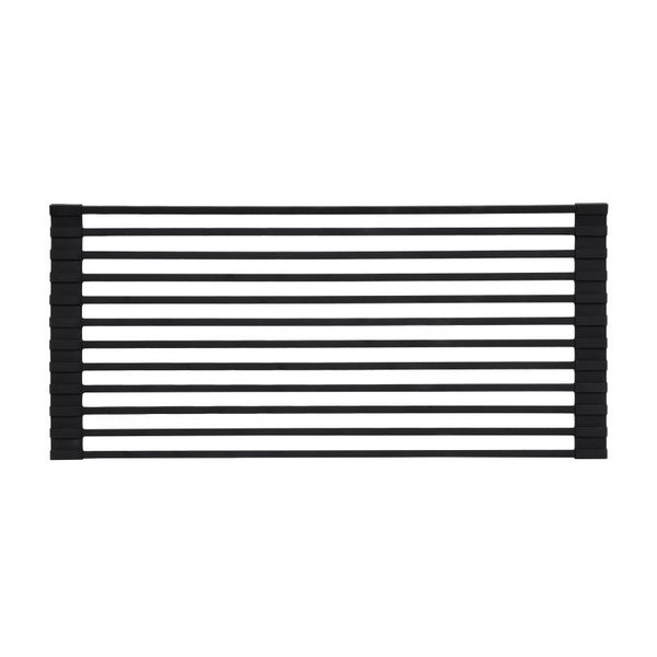 Сушарка на кухонну мийку Lidz Acsis LA04 Black, квадратна основа, для посуду 430 х 216 мм (LDACSLA04BLM49762)