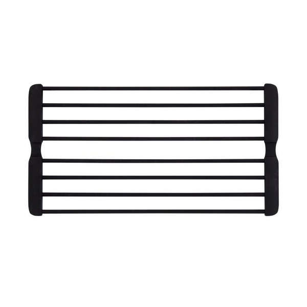 Сушарка на кухонну мийку з присоскою Lidz Acsis LA09 Black, кругла основа, для посуду 440 х 224 мм (LDACSLA09BLM49777)