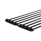Сушарка на кухонну мийку з присоскою Lidz Acsis LA09 Black, кругла основа, для посуду 440 х 224 мм (LDACSLA09BLM49777)