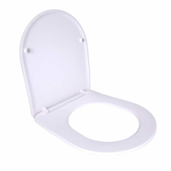 Сидіння для унітаза (Grand) 425 х 363 х 30 мм, White, з мікроліфтом Slim Duroplast, Quick Relase Qtap