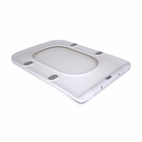 Сидіння для унітаза підлогового (Aries) 445 x 360 x 30 мм, White, з мікроліфтом, Slim Duroplast, Quick Release Qtap (QT03228302W3)
