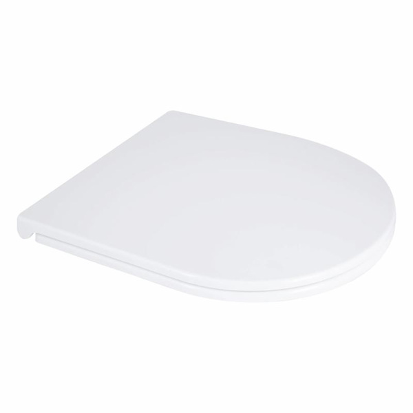 Сидіння для унітаза підлогового (Dove) 425 x 363 x 30 мм, White, з мікроліфтом, Slim Duroplast, Quick Release Qtap (QT06228380BW3)