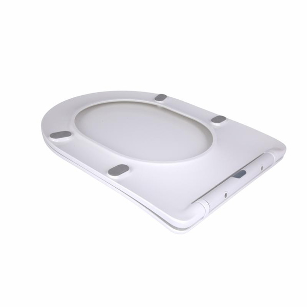 Сидіння для унітаза підлогового (Vlasta) 560 x 363 x 30 мм, White, з мікроліфтом, Slim Duroplast, Quick Release Qtap (QT28228300W3)
