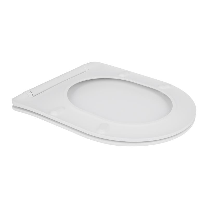 Сидіння для унітаза Qtap (Jay 490, Swan 490) з мікроліфтом Slim QT99SC6106W