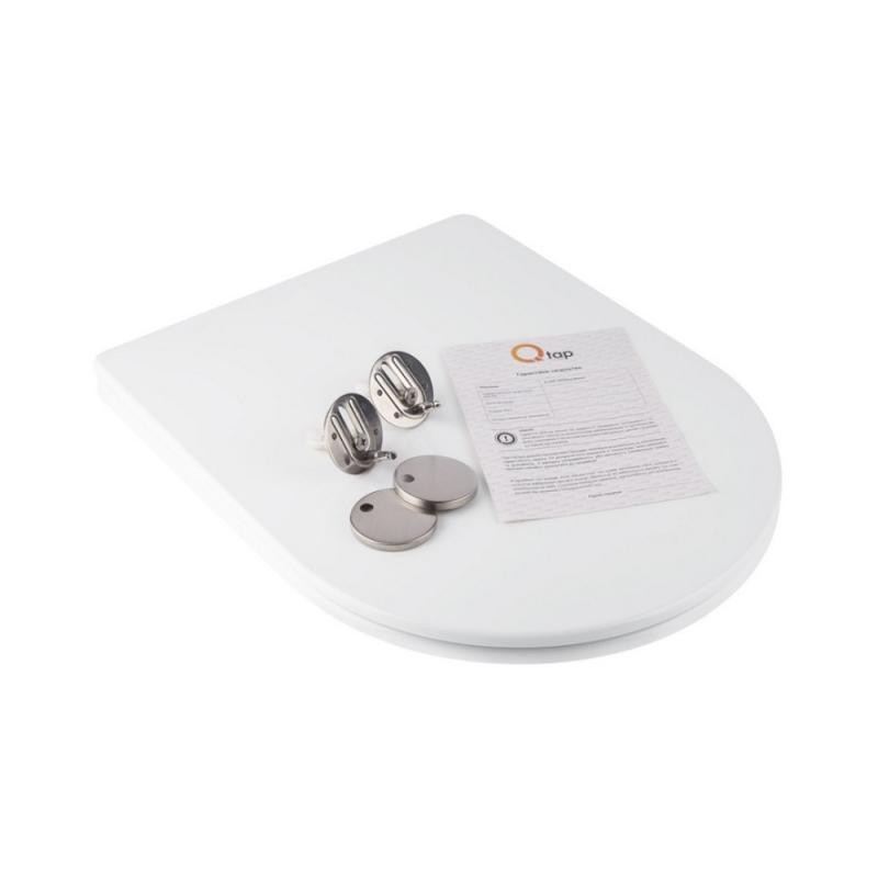 Сидіння для унітаза Qtap (Jay 520, 640, Swan 520, 640) з мікроліфтом Slim (QT1699SC5176W)