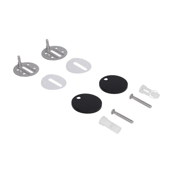 Сиденье для унитаза Qtap (Robin 490) 425 x 363 x 50 мм, Matt Black, с микролифтом, Slim Duroplast, Quick Release (QTSC179MB48676)