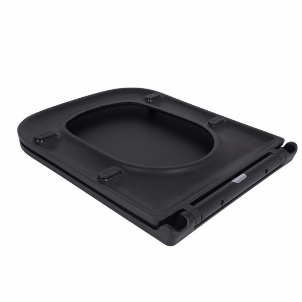 Сиденье для унитаза Qtap Tern 420 х 340 х 35 мм, Matt Black, с микролифтом, Slim Duroplast, Quick Release (QT99HY2322MB)