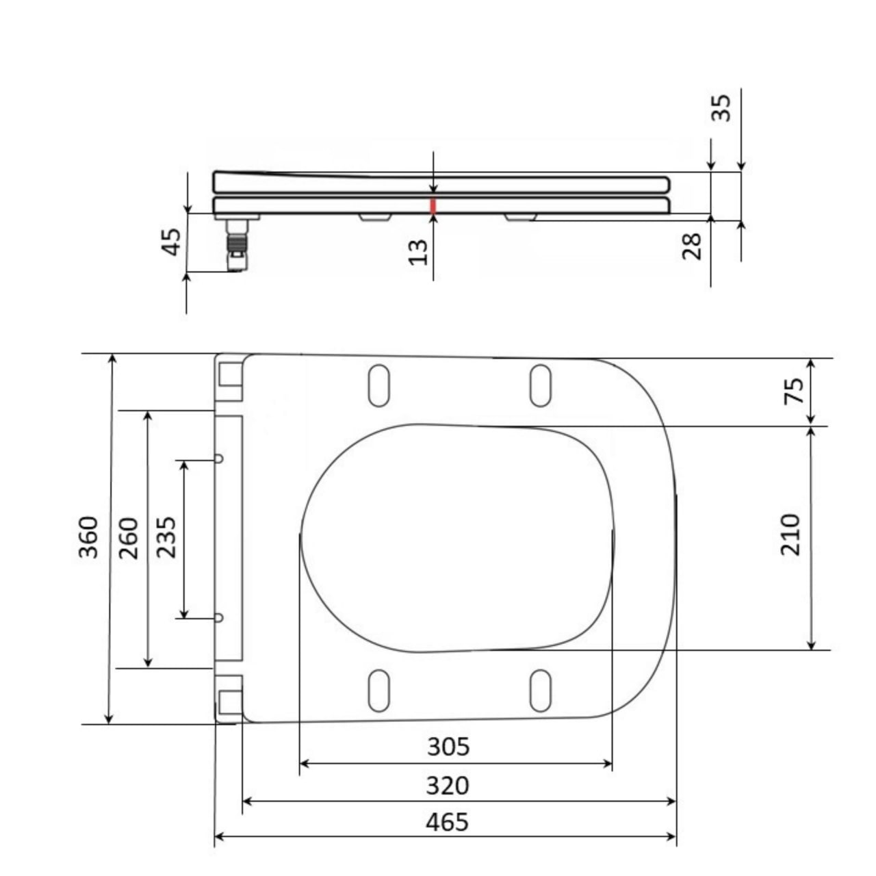 Сидіння для унітаза Qtap (Tern) з мікроліфтом Slim (QT99HXU10W)