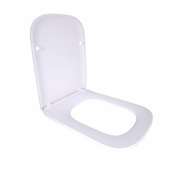 Сидіння для унітаза (Tern 490, 520, 610) 435 x 344 x 50 мм, White, з мікроліфтом, Slim Duroplast, Quick Release Qtap (QTSC179W47353)