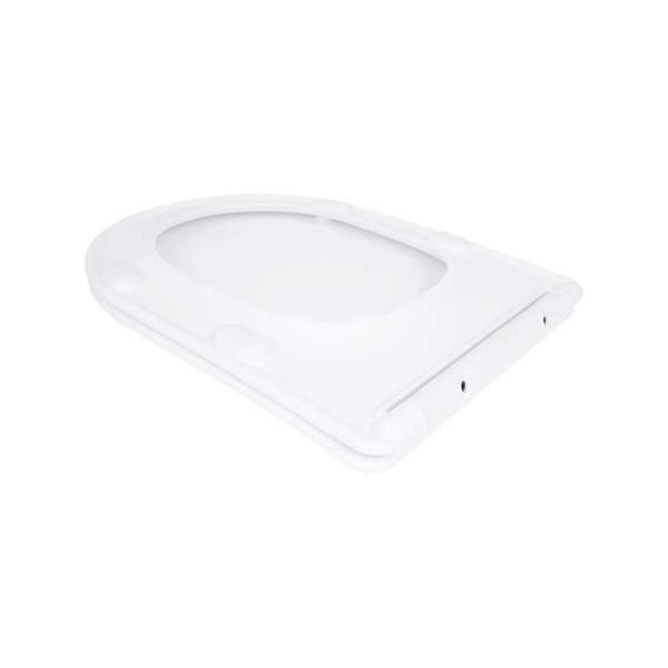 Сиденье для унитаза Qtap (Evia, Arvin, Leo 630) 410 x 330 x 22 мм, White, с микролифтом, Slim Duroplast, Quick Release (QTSC179W49264)