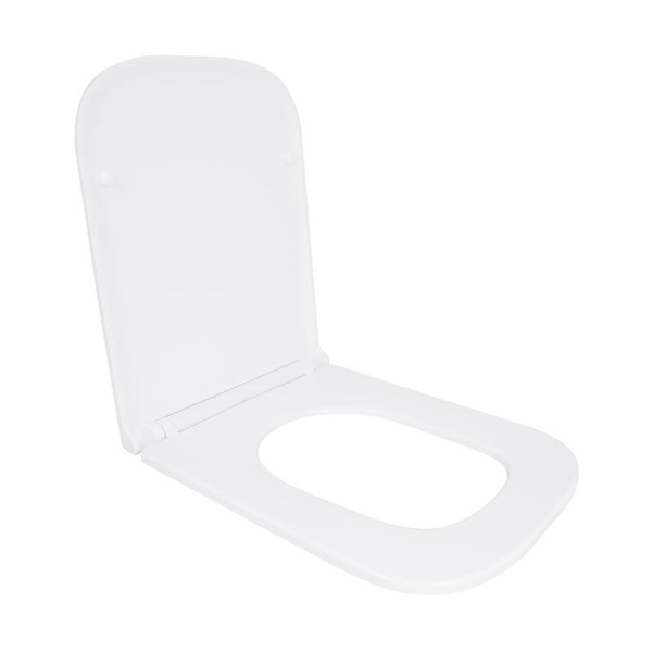 Сиденье для унитаза Qtap (Gemini 490) 428 x 344 x 37,5 мм, White, с микролифтом, Slim Duroplast, Quick Release (QTSC179W49385)