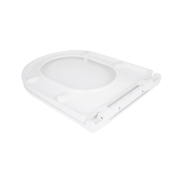 Сидіння для унітаза Qtap (Kolibri) 455 x 360 x 30 мм, White, з мікроліфтом Slim Duroplast, Quick Release (QTST179W49488)