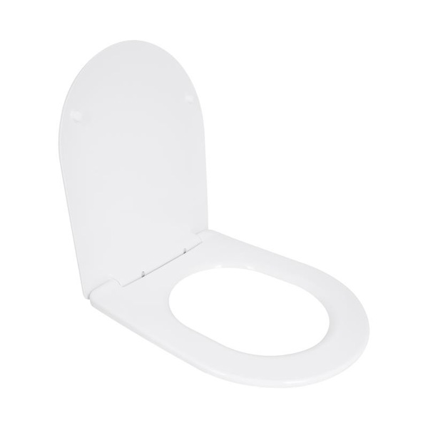 Сиденье для унитаза Qtap (Taurus 490) 422 x 360 x 30 мм, White, с микролифтом, Slim Duroplast, Quick Release (QTSC179W49383)