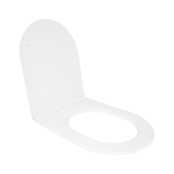 Сиденье для унитаза Qtap (Taurus 520) 455 x 365 x 38 мм, White, с микролифтом, Slim Duroplast, Quick Release (QTSC179W49384)