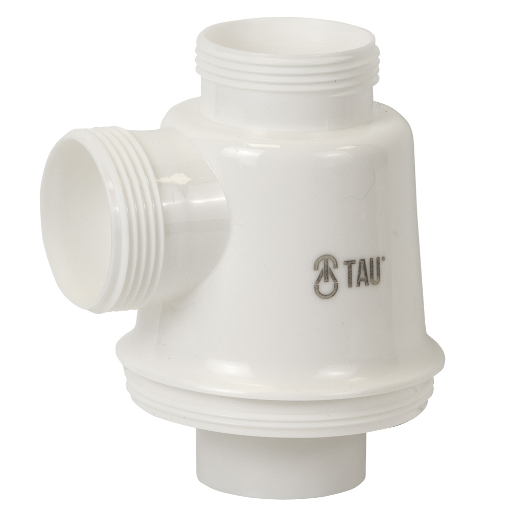 Сифон для кухонної мийки Tau з нержавіючим випуском 1½" і гнучким відведенням Ø40/50 мм