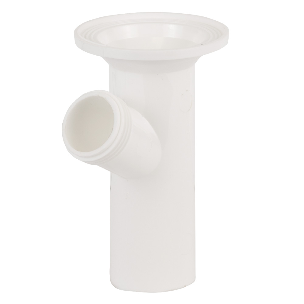 Сифон для кухонної мийки Tau з нержавіючим випуском 1½" виведенням під пральну машину та гнучким відведенням Ø40/50 мм