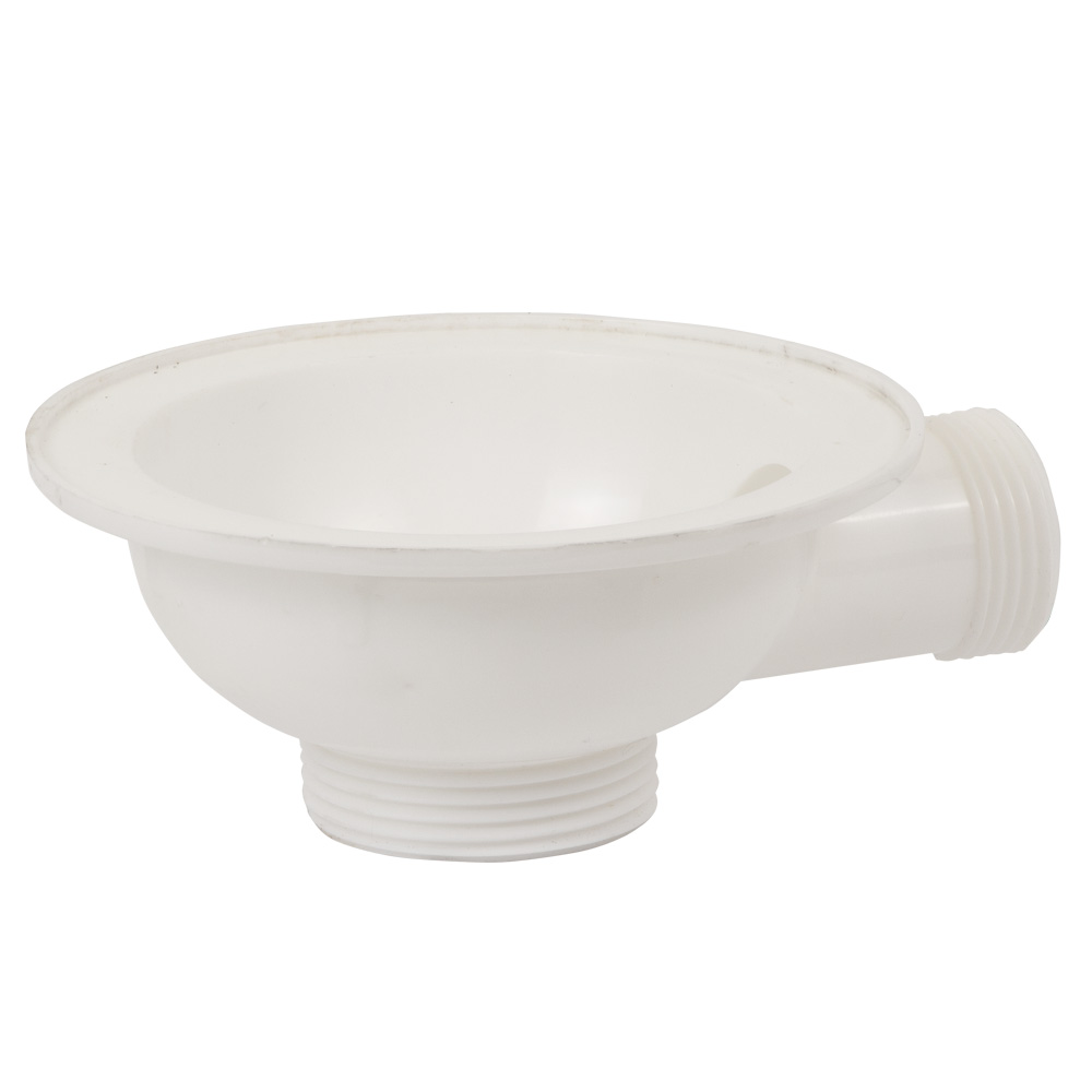 Сифон для кухонної мийки Tau з нержавіючим випуском 3½" круглим переливом і гнучким відведенням Ø40/50 мм