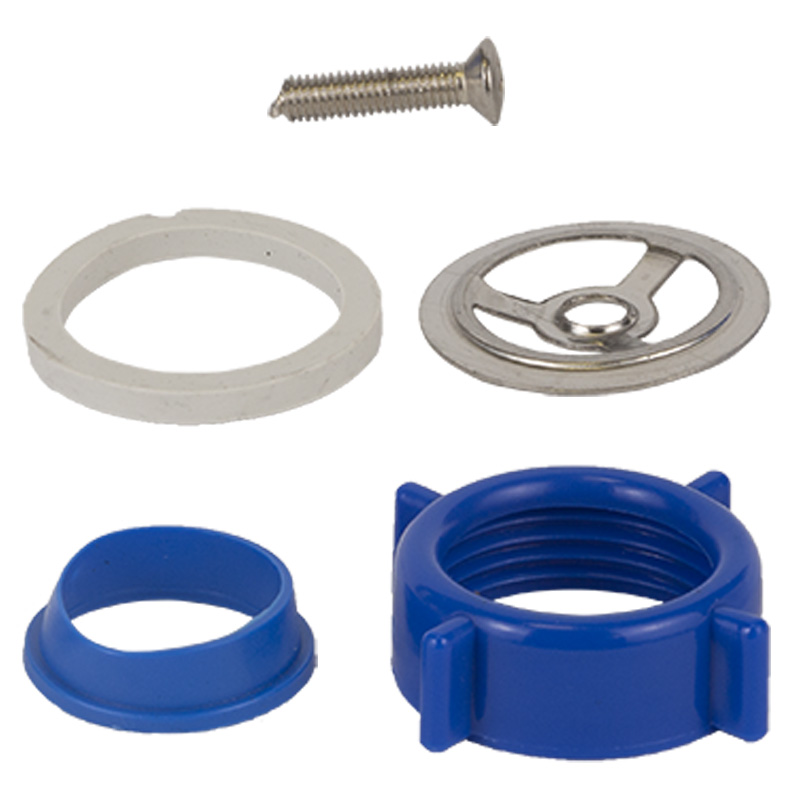 Сифон для кухонної мийки Tau з нержавіючим випуском 3½" виведенням під пральну машину круглим переливом і гнучким відведенням Ø40/50 мм