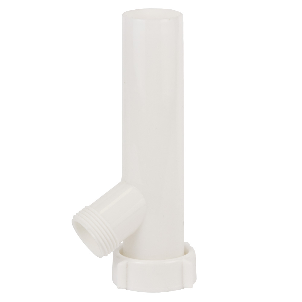 Сифон для кухонної мийки Tau з нержавіючим випуском 3½" виведенням під пральну машину круглим переливом і гнучким відведенням Ø40/50 мм