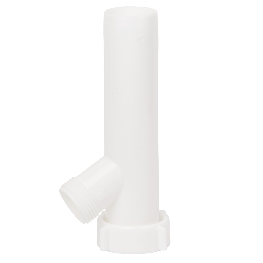 Сифон для кухонної мийки Tau з нержавіючим випуском 3½" виведенням під пральну машину квадратним переливом і гнучким відведенням Ø40/50 мм