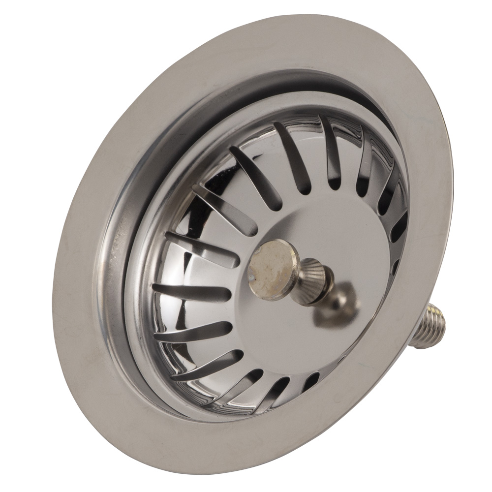 Сифон для кухонної мийки Tau з нержавіючим випуском 3½" виведенням під пральну машину квадратним переливом і гнучким відведенням Ø40/50 мм