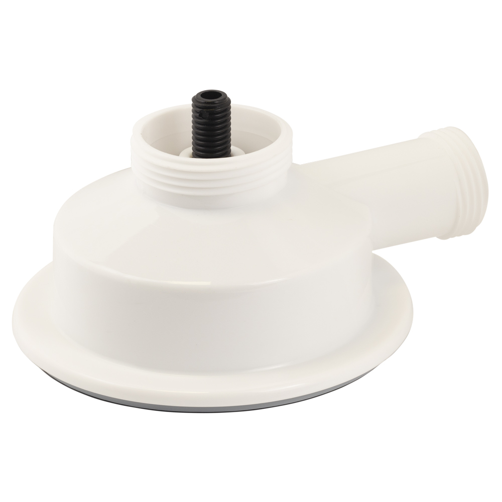 Сифон для кухонної мийки Tau з пластиковим випуском 3½" виведенням під пральну машину квадратним переливом і гнучким відведенням Ø40/50 мм (Чорний)