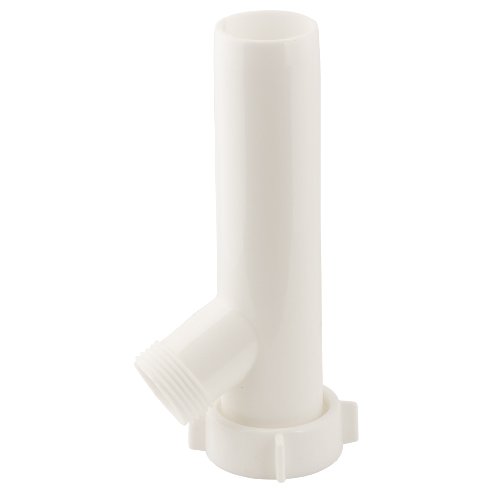 Сифон для кухонної мийки Tau з пластиковим випуском 3½" виведенням під пральну машину квадратним переливом і гнучким відведенням Ø40/50 мм (Чорний)