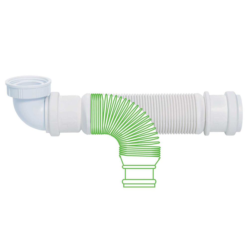 Сифон для кухонної мийки Wirquin Senzo 1½"×Ø40 мм