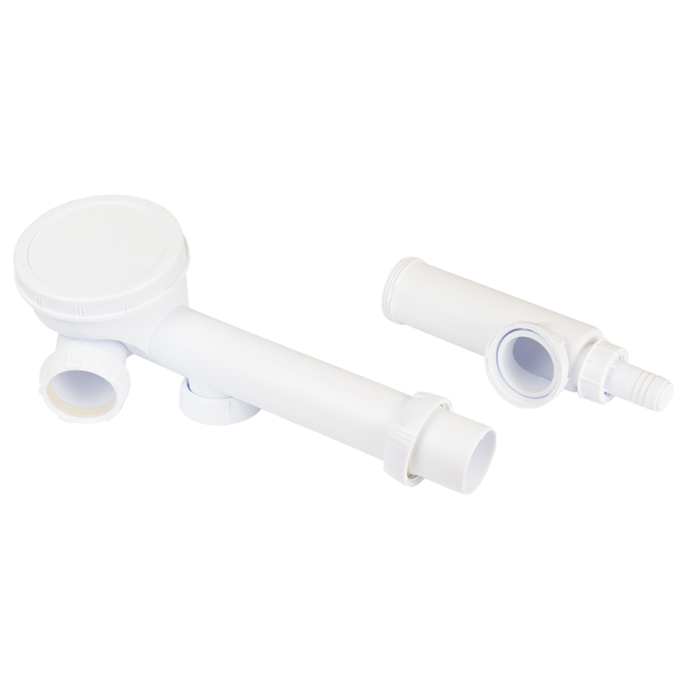 Сифон для подвійної кухонної мийки Wirquin Espace повний комплект 1½"ר40 мм