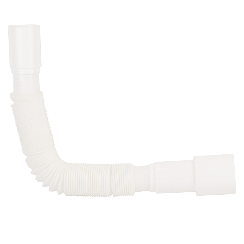 Сифон для раковини Tau з випуском з нержавіючої сталі з виведенням під пральну машину і гнучким відведенням 1½"×Ø40/50 мм