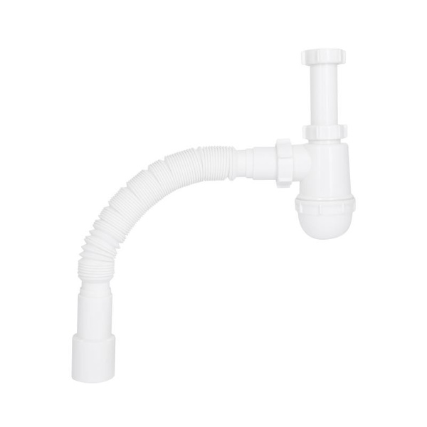 Сифон для раковины Lidz (WHI) 60 08 E003 00 (выход 50 мм) без выпуска