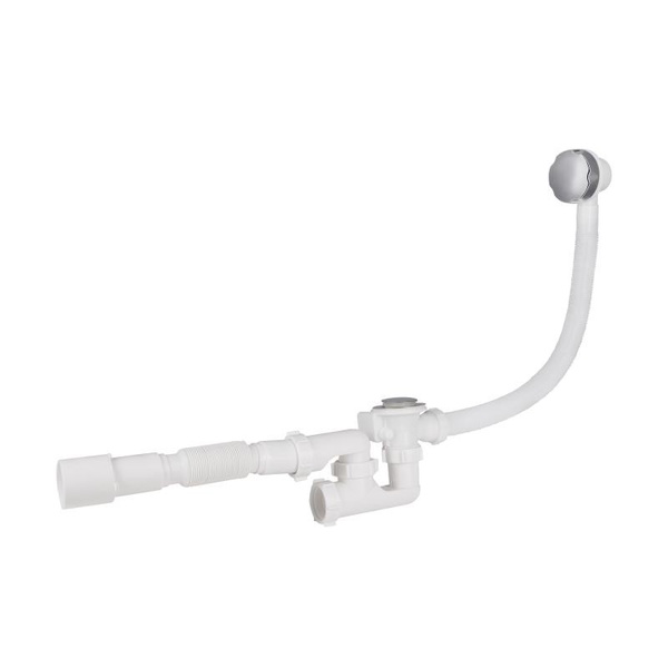 Сифон для ванны Lidz (WHI) 60 03 V002 01 с ревизией (выход 50 мм)