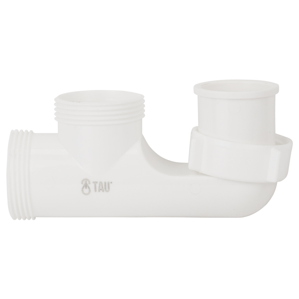 Сифон для ванни TAU з пробкою на ланцюжку і гнучким відведенням Ø40/50 мм