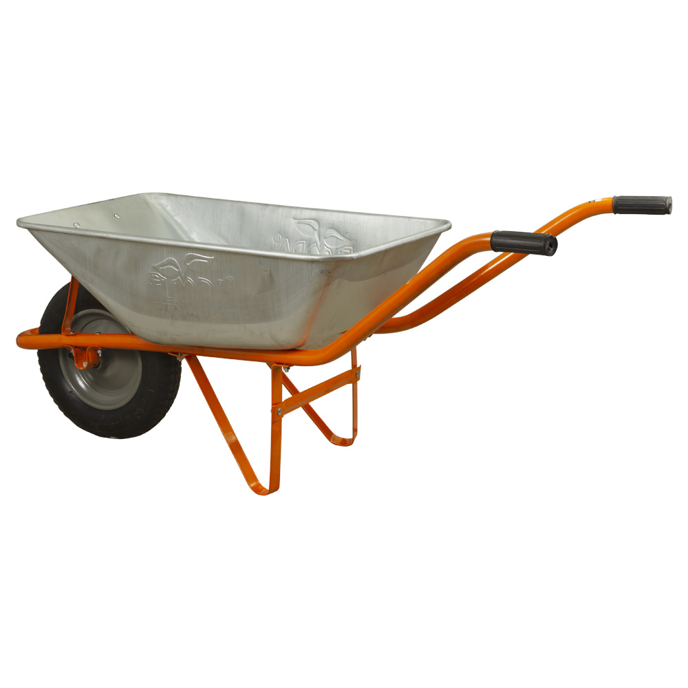 Тачка садова Flora одноколісна 58 л 120 кг колесо 14"