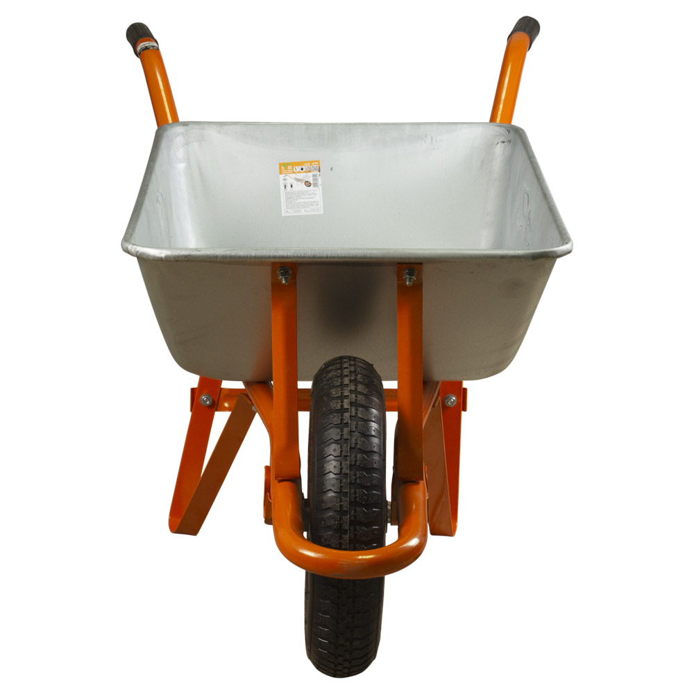 Тачка садова Flora одноколісна 58 л 120 кг колесо 14"