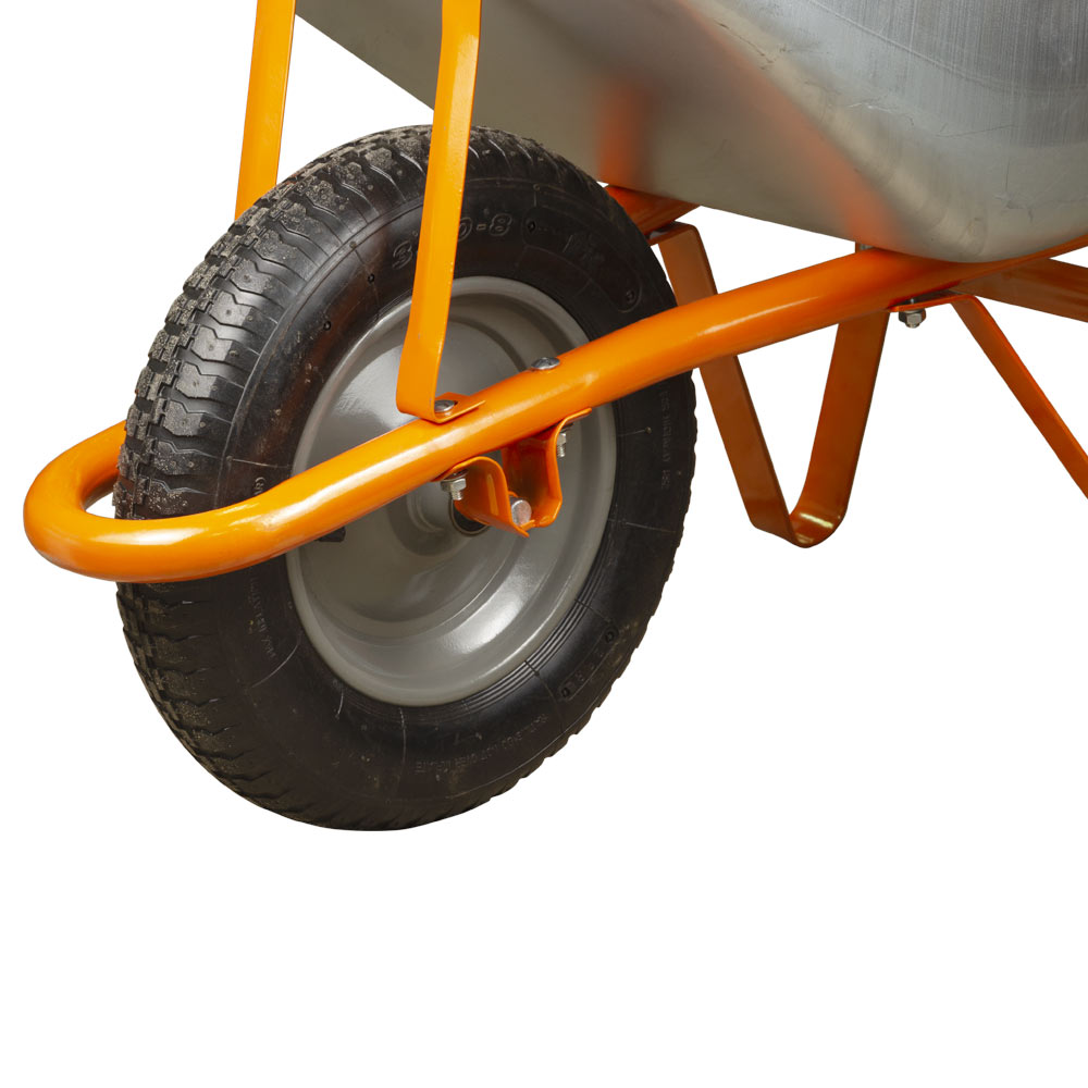 Тачка садова Flora одноколісна 58 л 120 кг колесо 14"