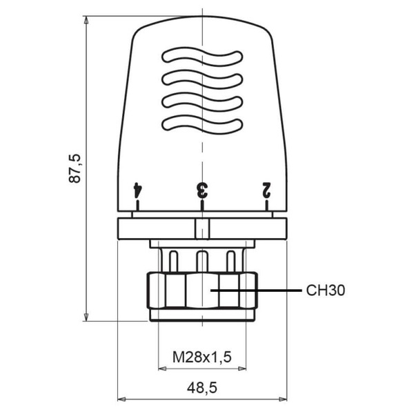 Термоголовка Icma 28 х 1,5 (№1100)