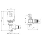 Термокомплект Icma 1/2" с антипротечкой угловой (№KIT_1100+774-940+805-940)