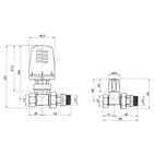Термокомплект Icma 1/2" с антипротечкой прямой (№KIT_1100+775-940+815-940)