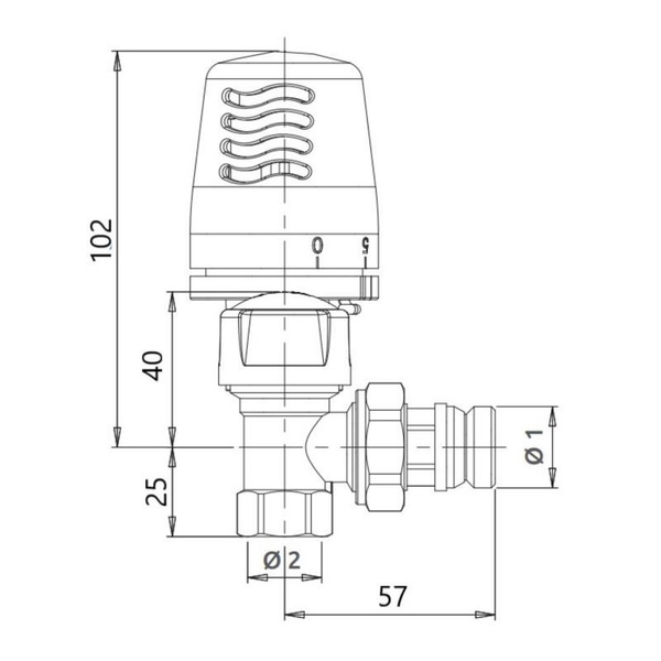 Термокомплект Icma 3/4" с антипротечкой угловой (№KIT_1100+774-940+805-940)